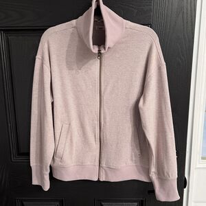 Faherty Legend Lounge Full Zip - Blush Twill Womens M